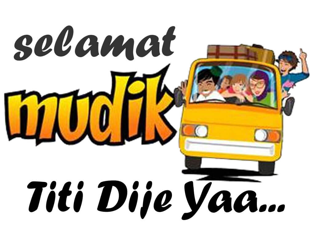 gambar ucapan selamat mudik lucu