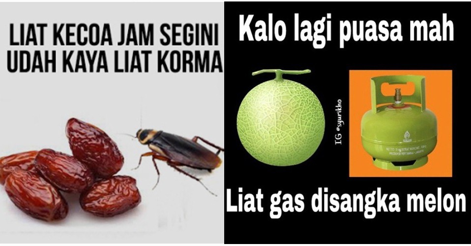 Meme lucu puasa terkecoh