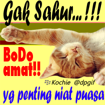 gambar sahur lucu lagi malas bangun