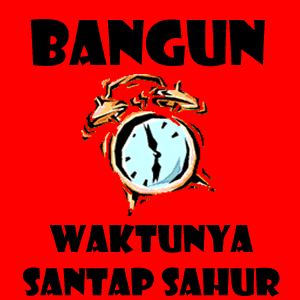 gambar alarm waktunya sahur bergerak